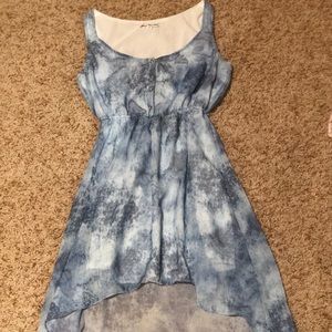 Blue High Low Formal Dress